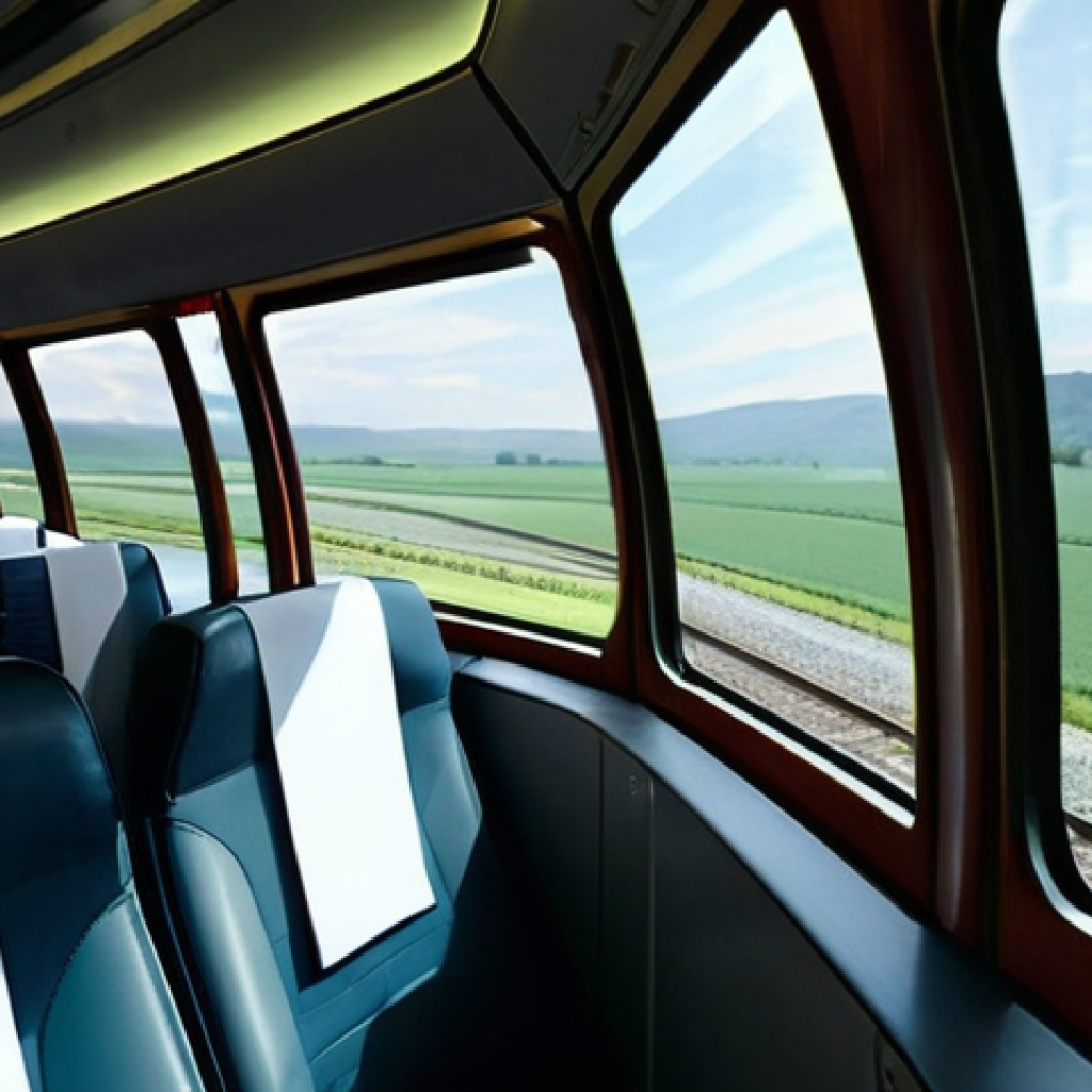 독일의 기차 여행 추천 노선 - **Prompt 1: Serene Train Journey Through the Rhine Valley**
    "A wide-angle shot from inside a mod...