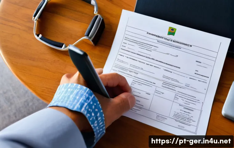 독일 비자 신청 방법 - A Brazilian traveler preparing for a German visa interview, seated at a wooden desk with neatly orga...